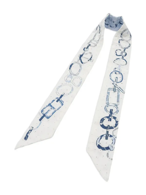 Hermès Pre-Owned 1920 Do Re Boucles ツイリー スカーフ