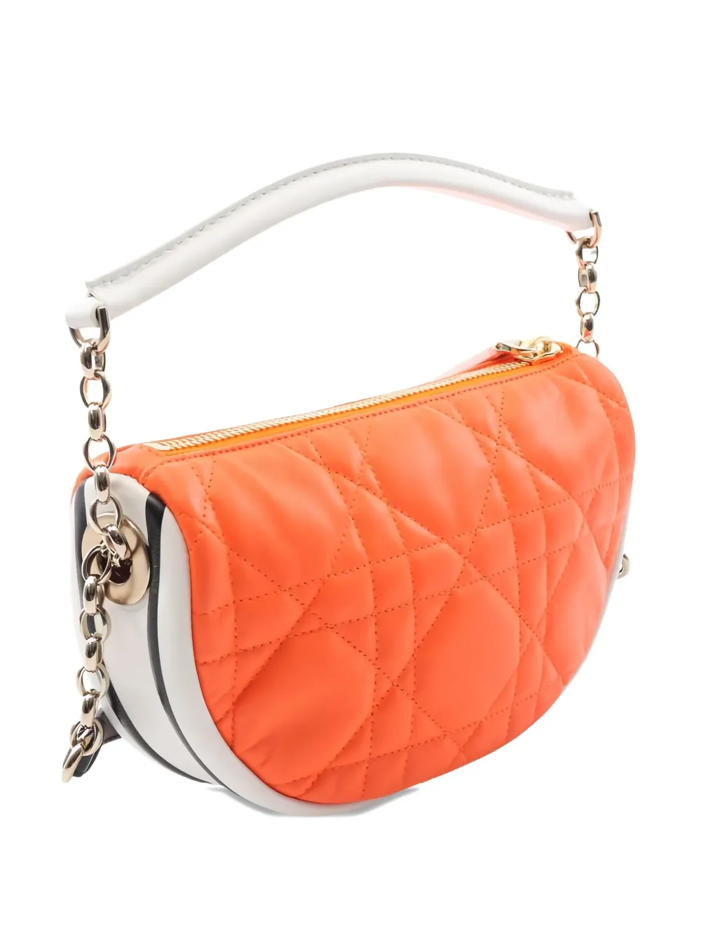 Christian Dior Pre-Owned small Vibe Cannage tote bag - オレンジ Christian Dior Pre-Owned small Vibe Cannage tote bag - オレンジ