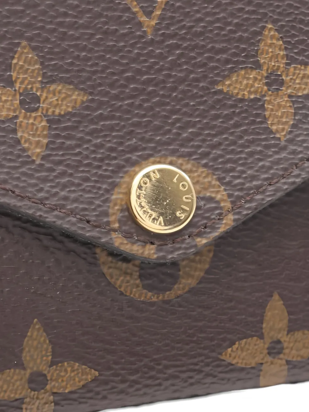 Pre-owned Louis Vuitton 2020 Felicie Monogram Shoulder Bag In Brown