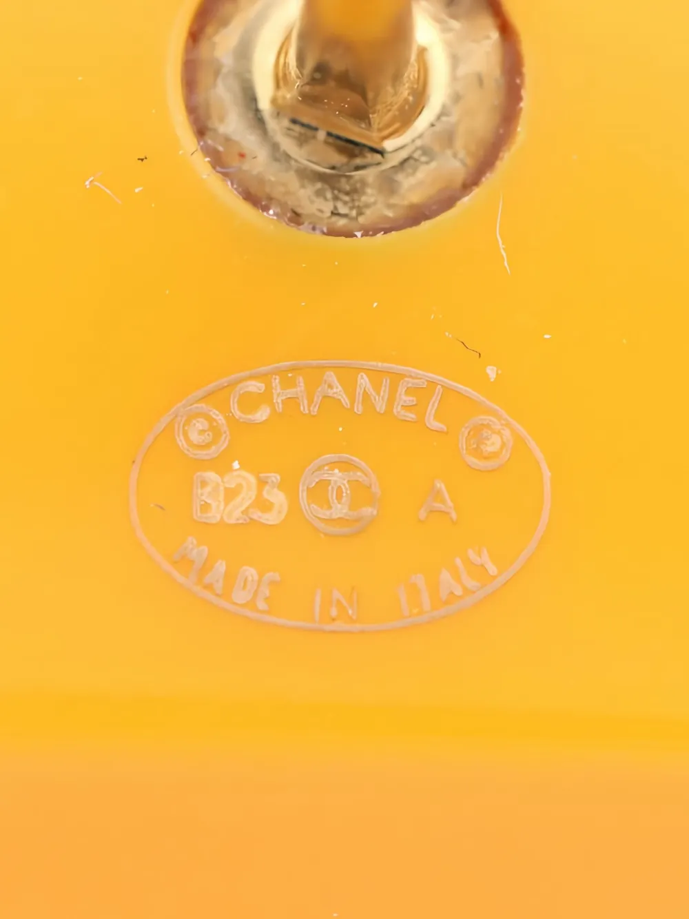 CHANEL INTERLOCKING CC RHINESTONE-EMBELLISHED EARRINGS