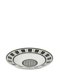 BACI MILANO Optical geometric-patterned bowl (30cm) - White
