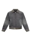 MISBHV monogram-patterned denim jacket - Blue