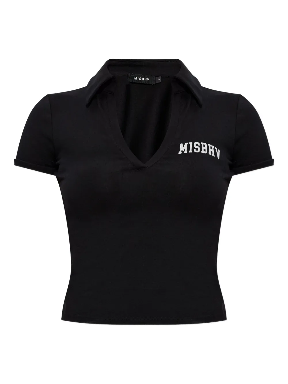 MISBHV top con logo y cuello en V | negro | Image 1