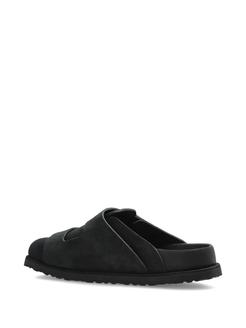 Birkenstock West Suede Mules In Black