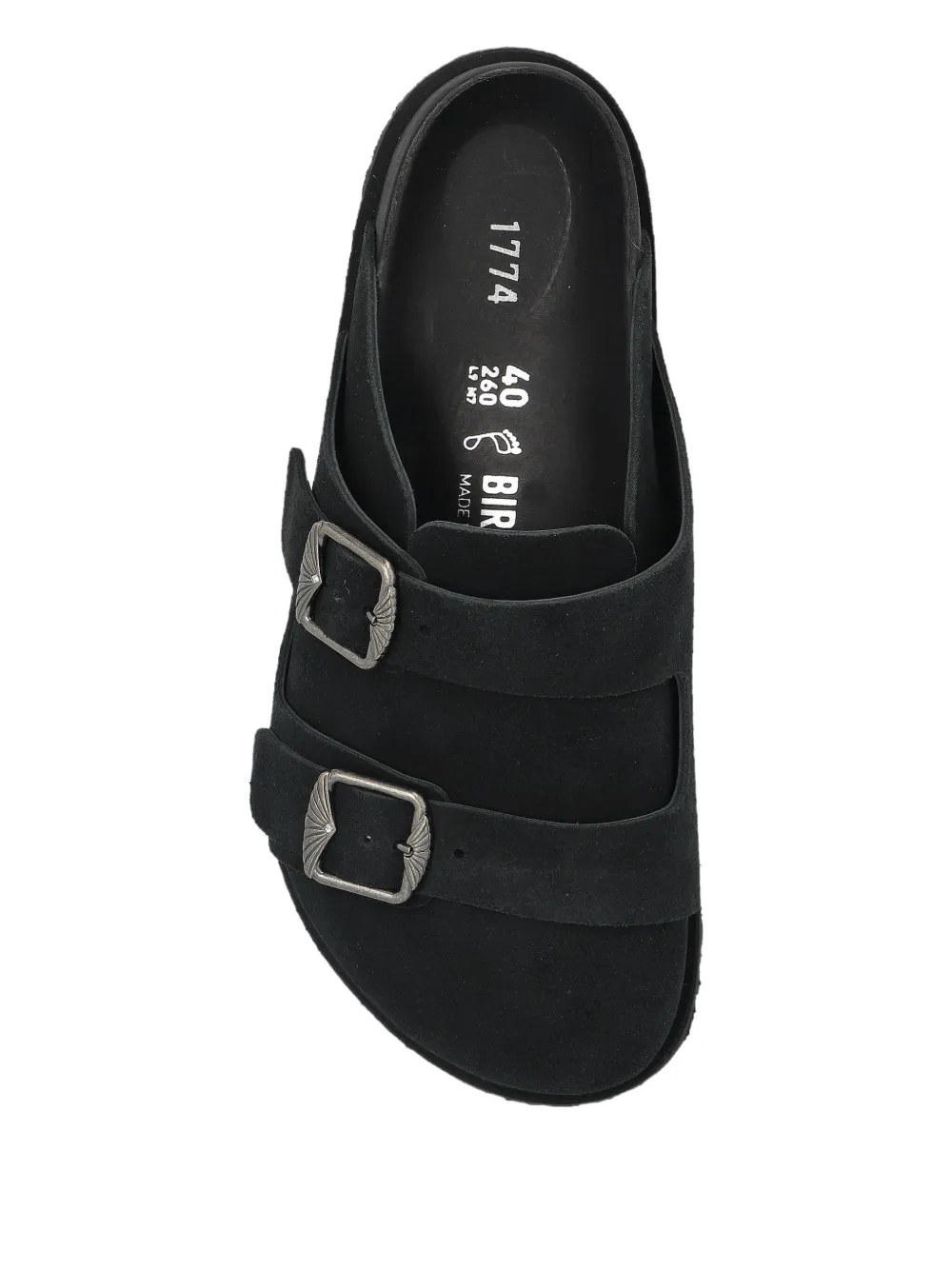 Birkenstock West Suede Mules In Black