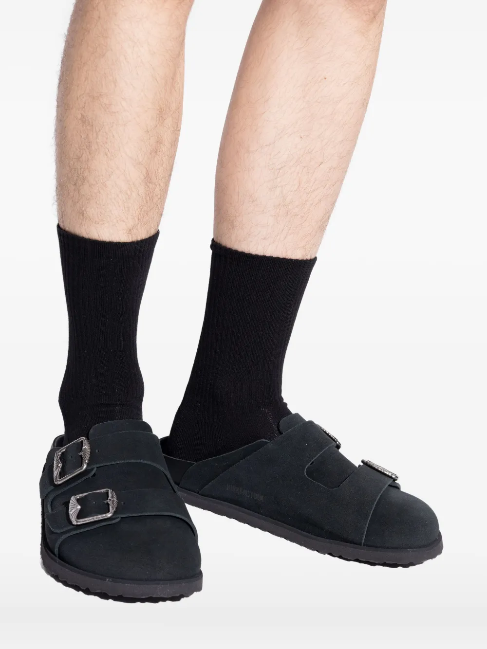 Birkenstock London suede loafers Zwart