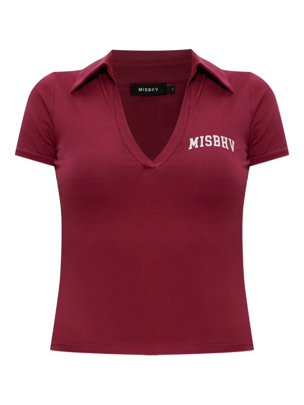 MISBHV top con logo y cuello en V | rojo | Image 1