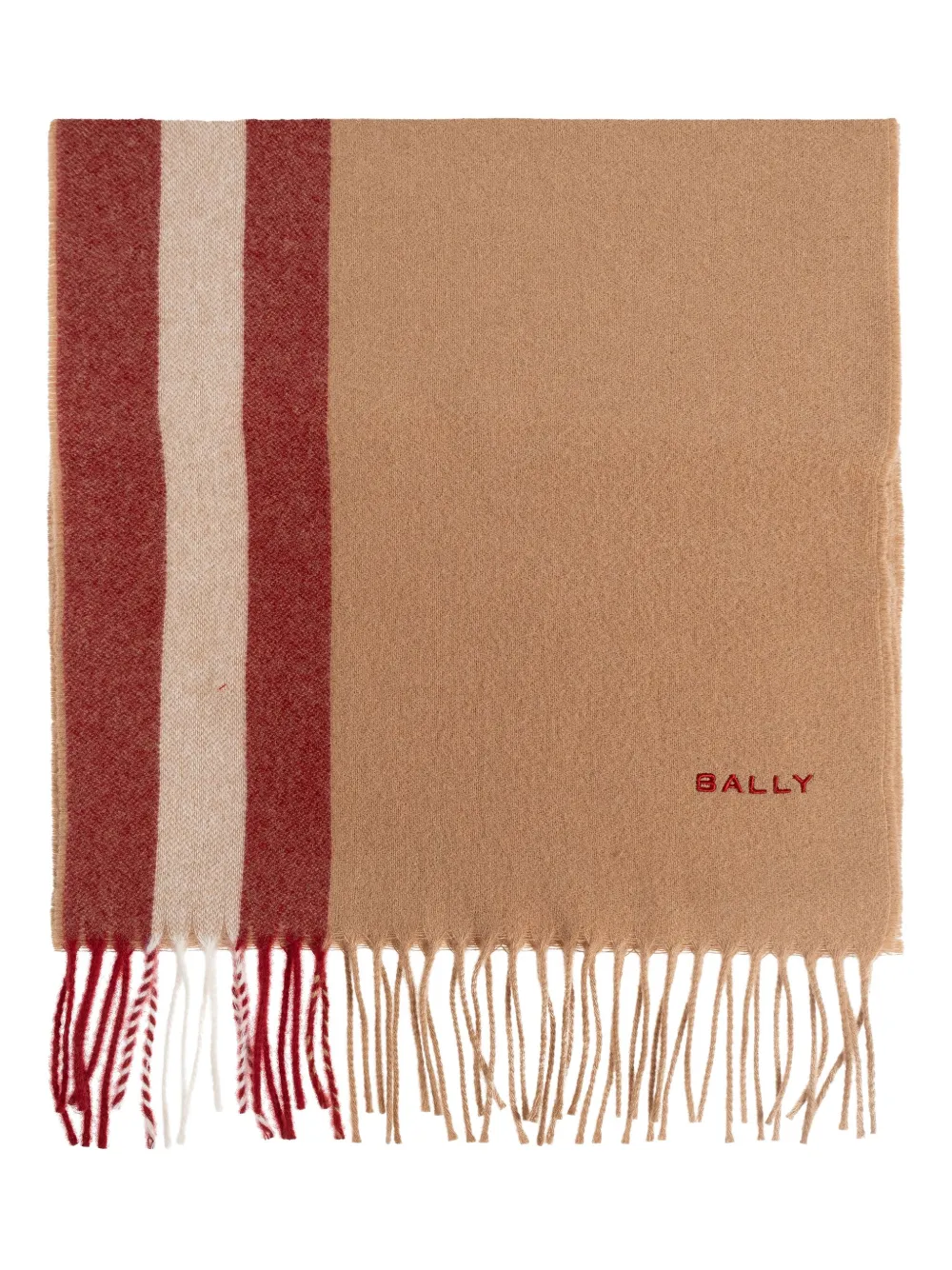 Bally bufanda con rayas y flecos | neutro | Image 1