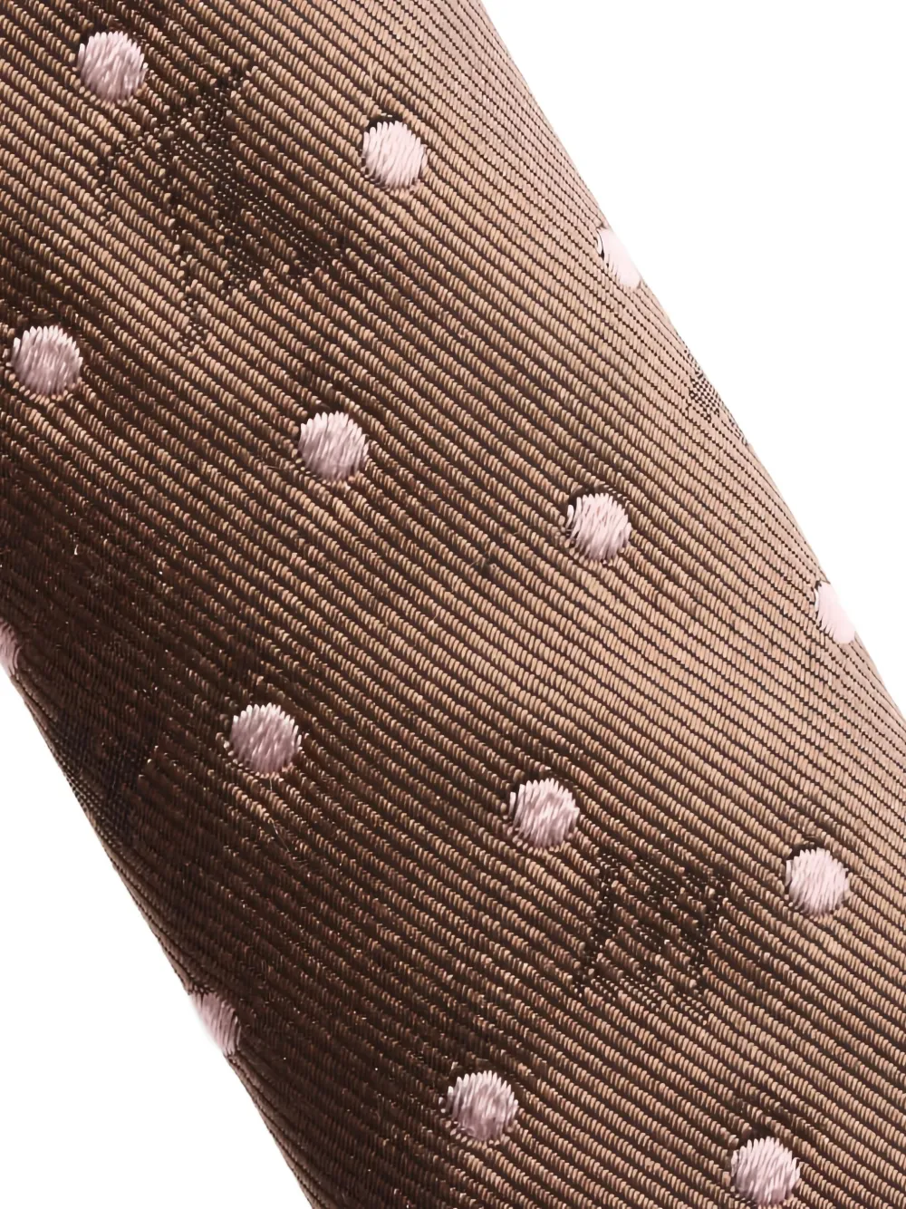 Pre-owned Louis Vuitton Polka-dot Silk Tie In Neutral