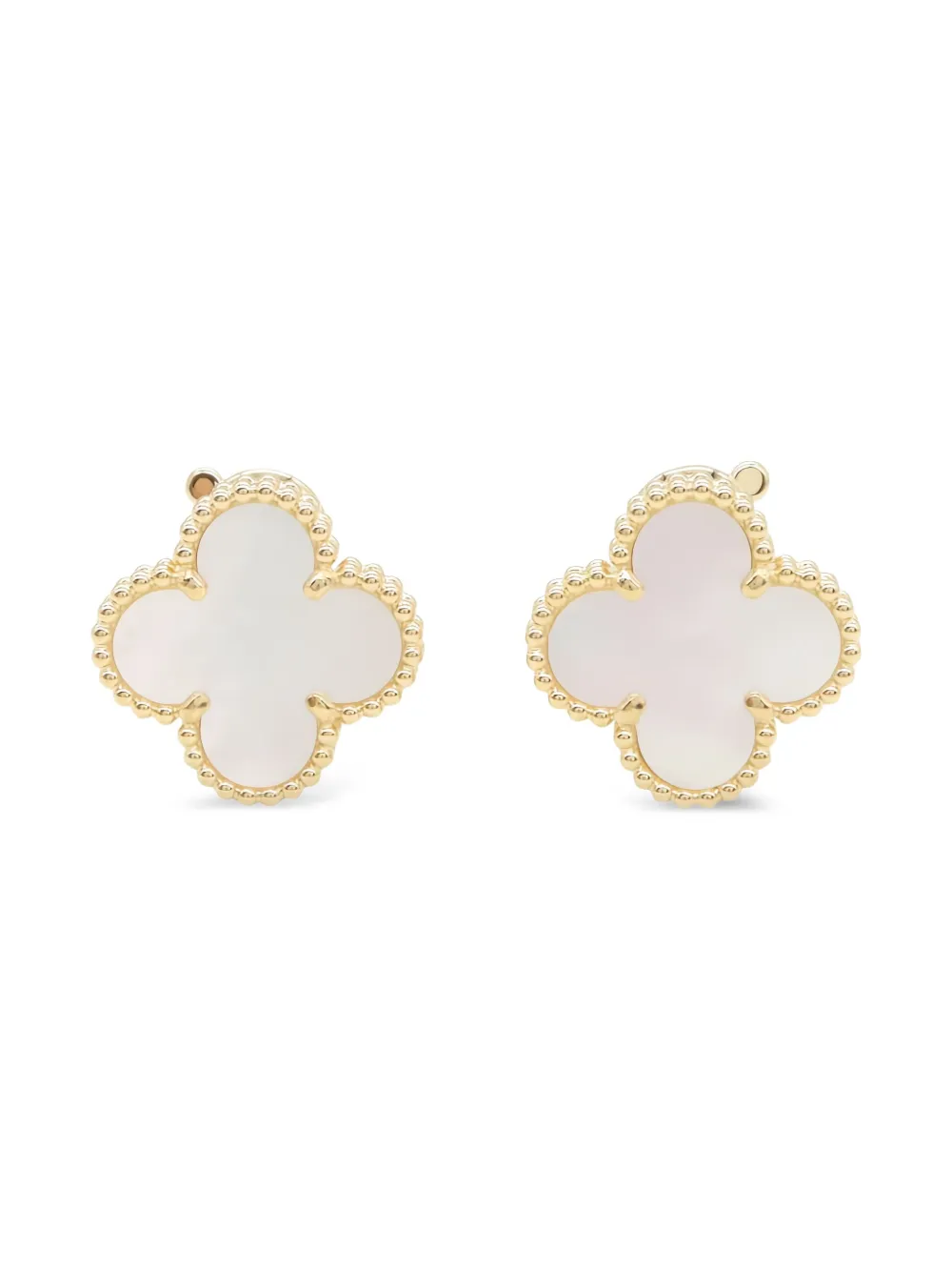 Van Cleef & Arpels Pre-Owned 2010s Alhambra ピアス 18Kイエローゴールド - ゴールドトーン Van Cleef & Arpels Pre-Owned 2010s Alhambra ピアス 18Kイエローゴールド - ゴールドトーン