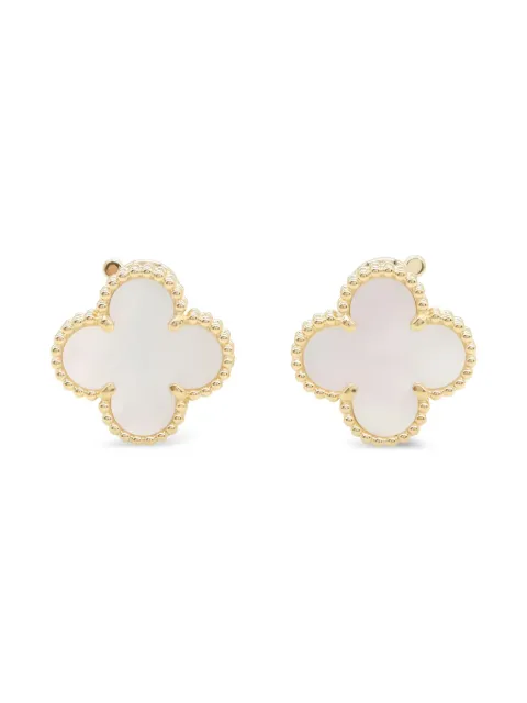 Van Cleef & Arpels Pre-Owned 2010 18kt yellow gold Alhambra earrings