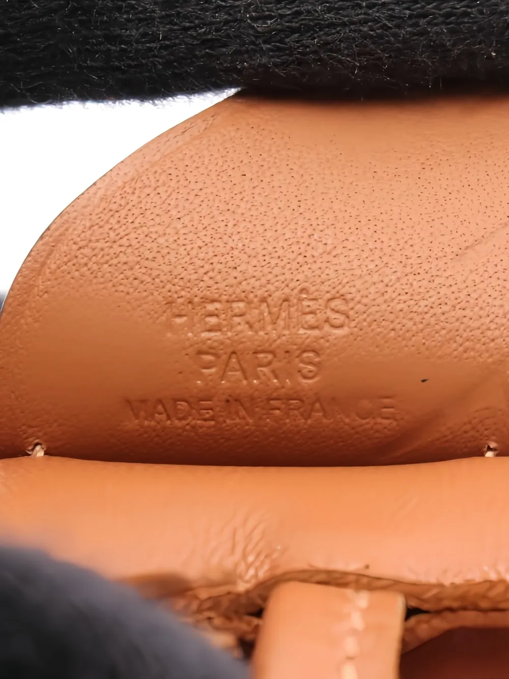 Pre-owned Hermes 2025 Rodeo Pegase Pm Leather Charm In Brown