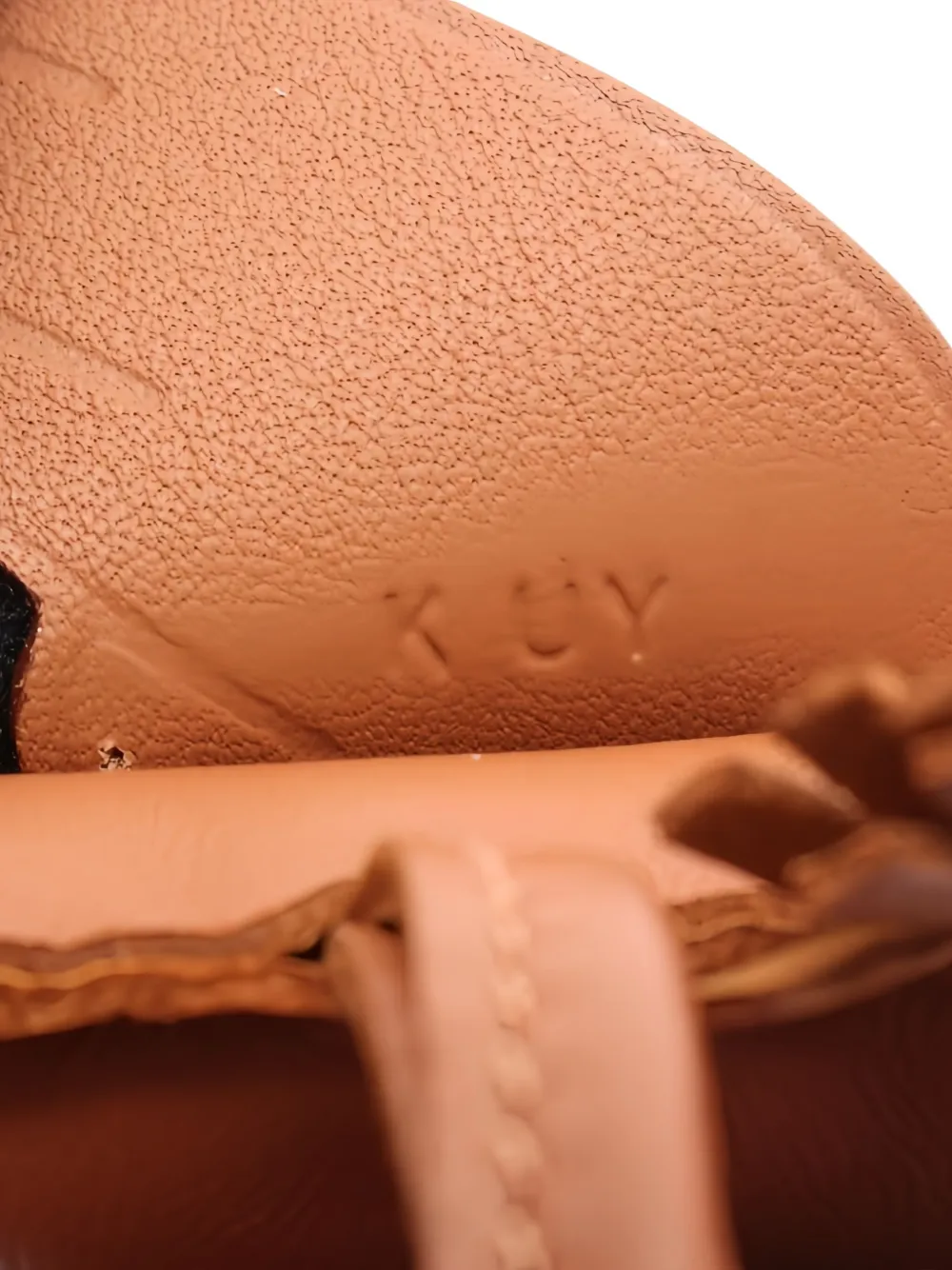 Pre-owned Hermes 2025 Rodeo Pegase Pm Leather Charm In Brown