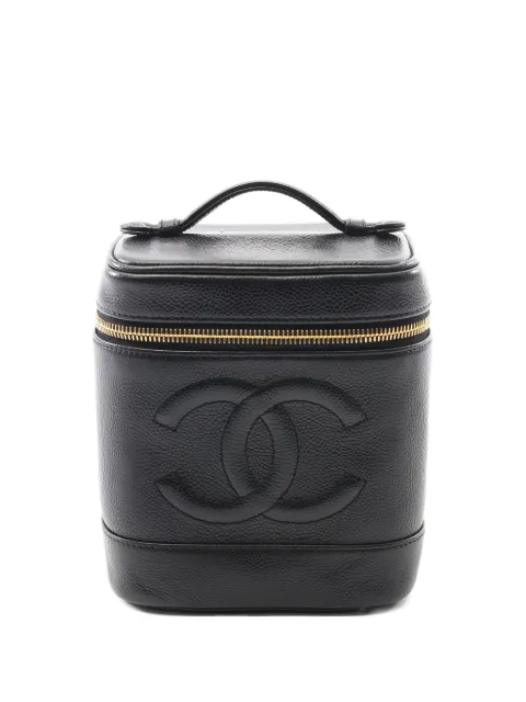CHANEL Pre-Owned 2000-2002 caviar-leather top-handle mini bag