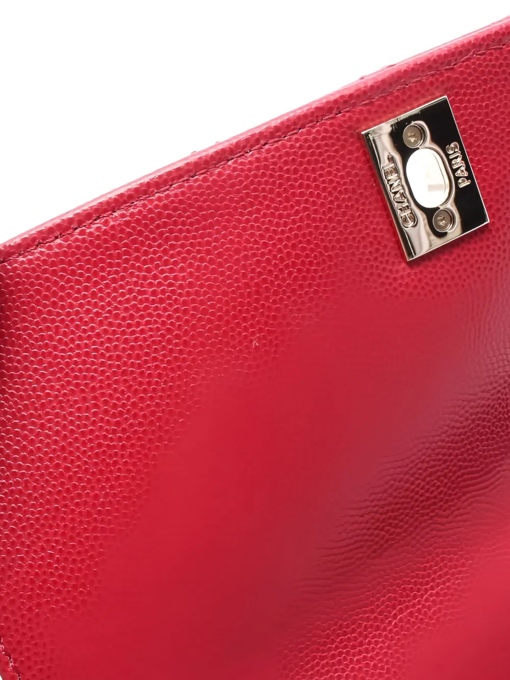 Pre-owned Chanel Matelassé Top-handle Handbag In Red