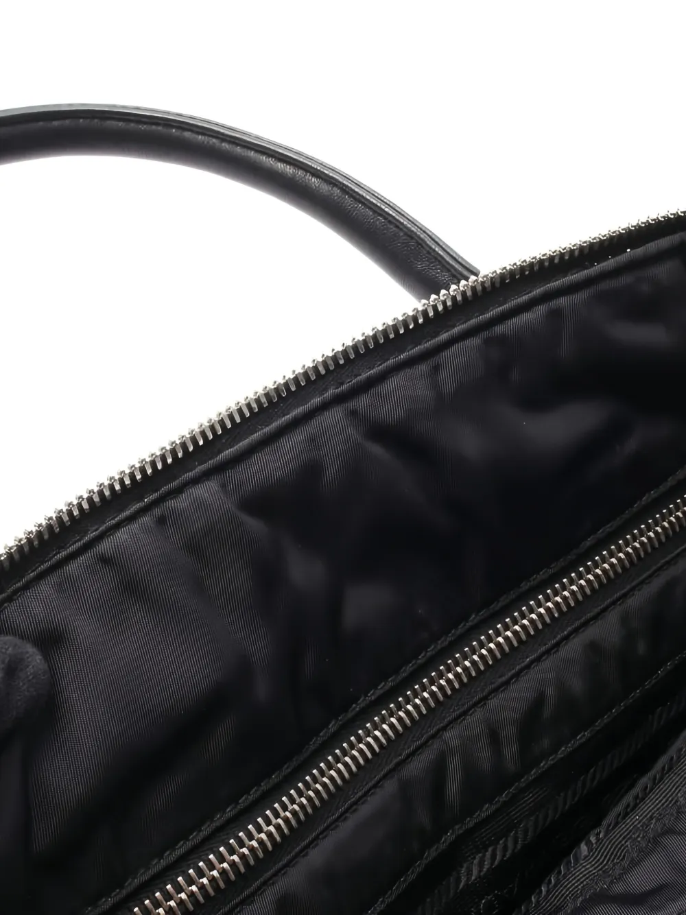 Pre-owned Prada Bomber Quilted Handbag In Black
