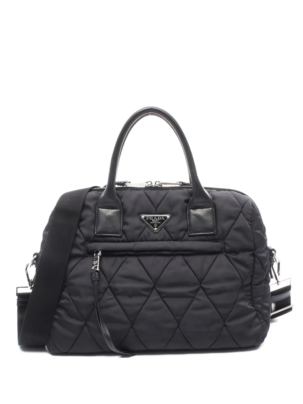 Prada Pre-Owned sac à main Bomber à design matelassé | noir | Image 1
