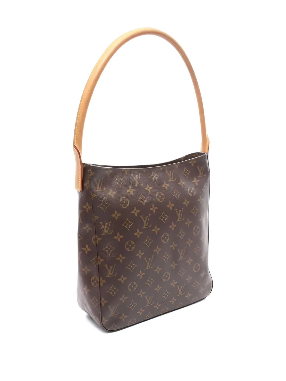 Pre-owned Louis Vuitton Looping Gm Monogram Shoulder Bag In Brown