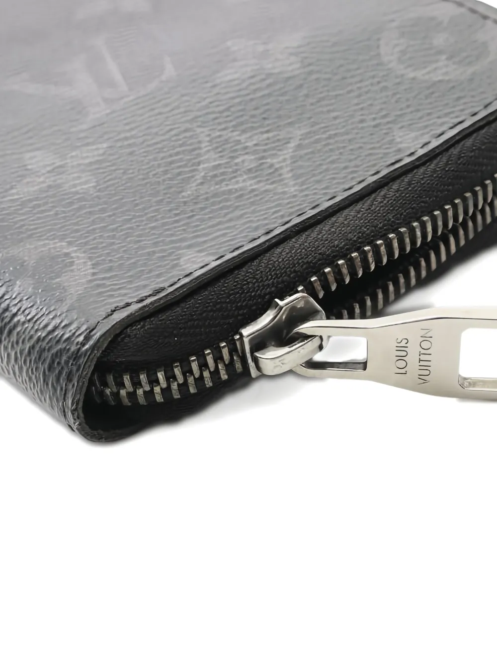 Pre-owned Louis Vuitton Zippy Vertical Wallet In Black