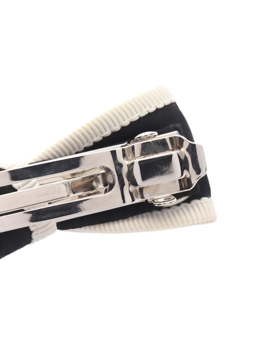 Pre-owned Chanel 1980 Coco Mark Hair Clip In Black
