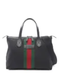 Gucci Pre-Owned Web-stripe canvas tote bag - Black