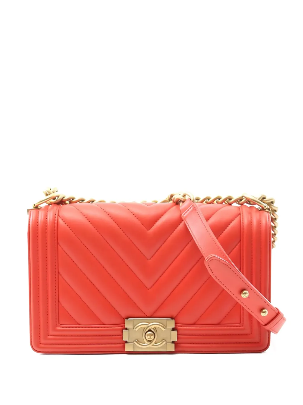 CHANEL Pre-Owned Boy Chanel shoulder bag - レッド CHANEL Pre-Owned Boy Chanel shoulder bag - レッド