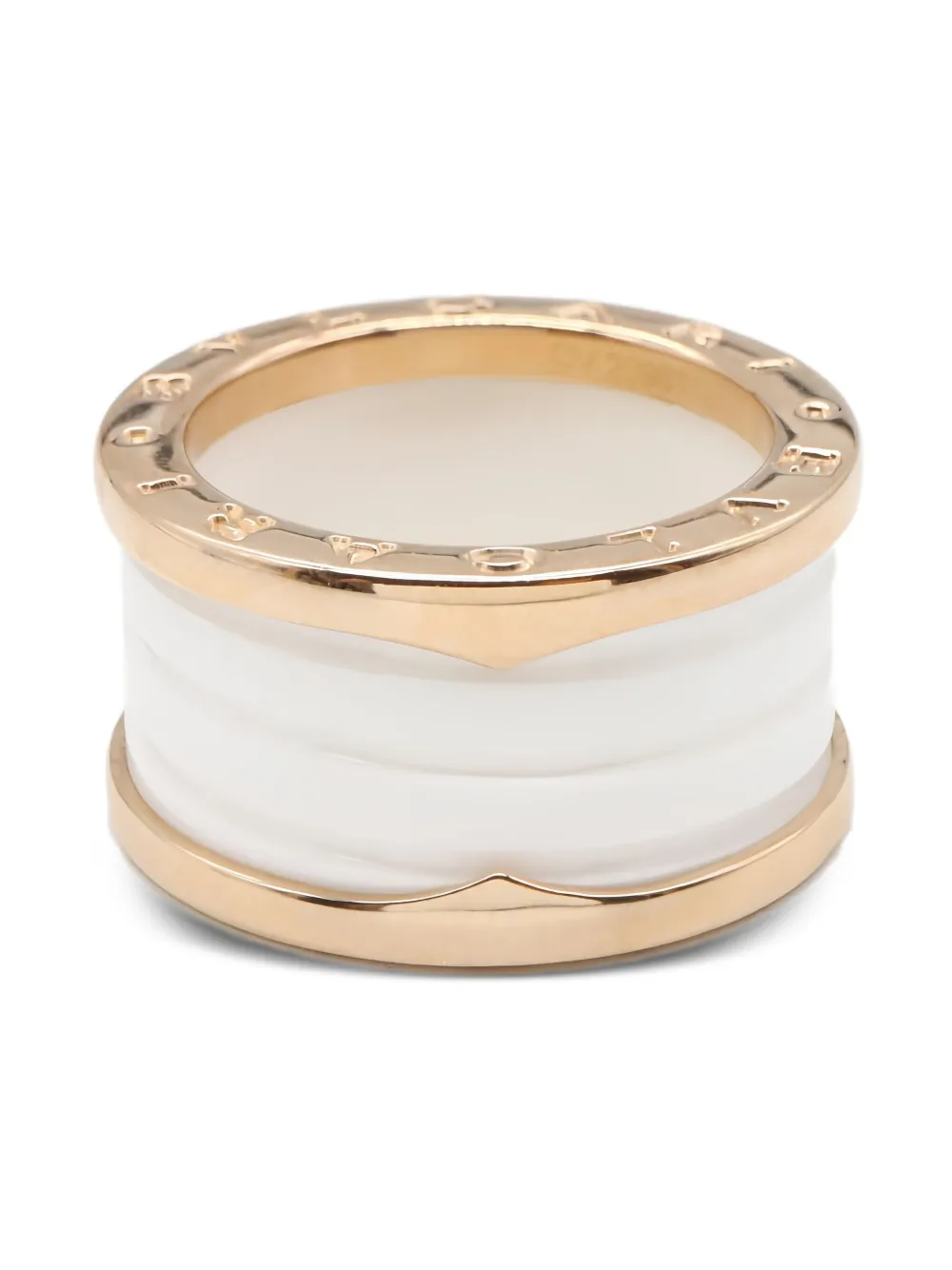 Bvlgari Pre-Owned 18K yellow gold B-zero1 ring | White | Image 1