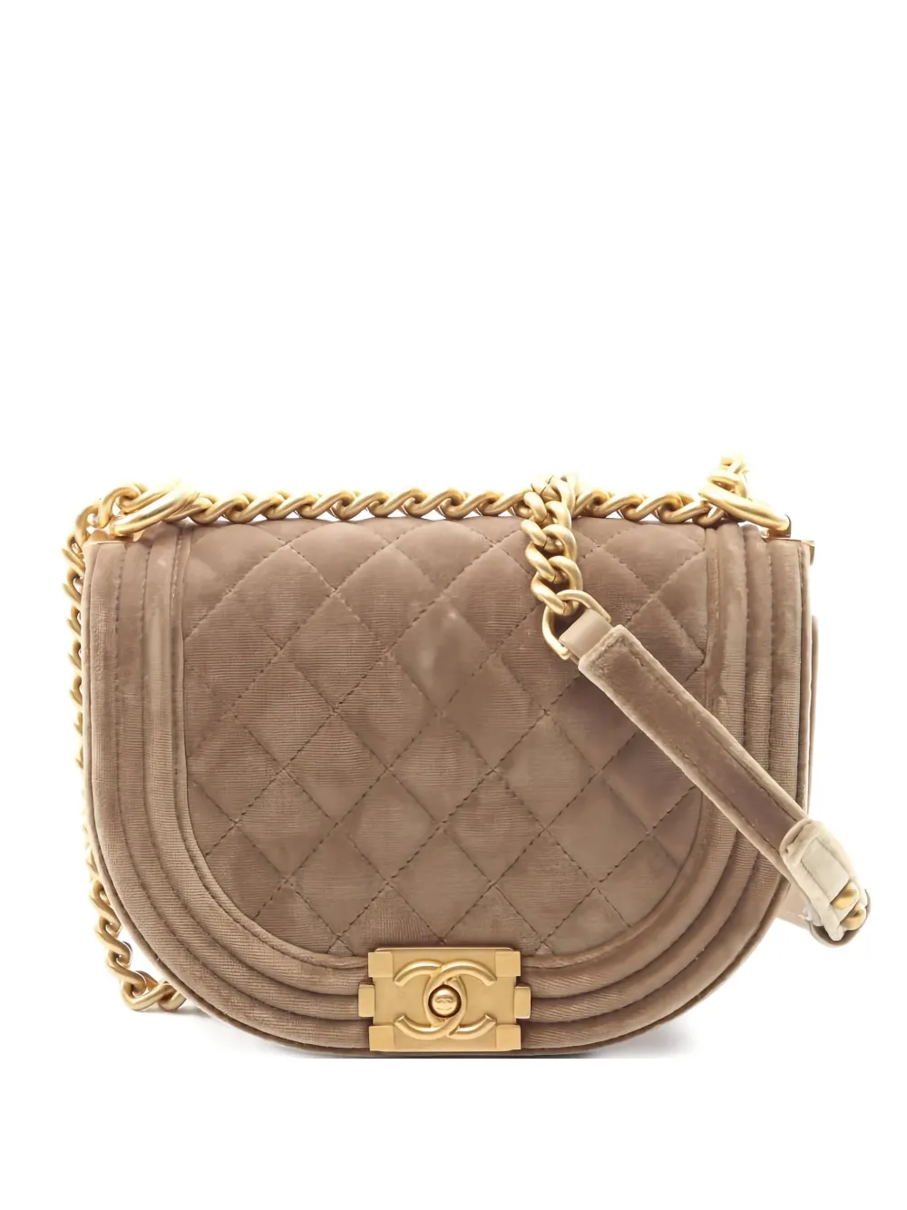 CHANEL Pre-Owned small Boy Chanel quilted shoulder bag | Brown | Image 1