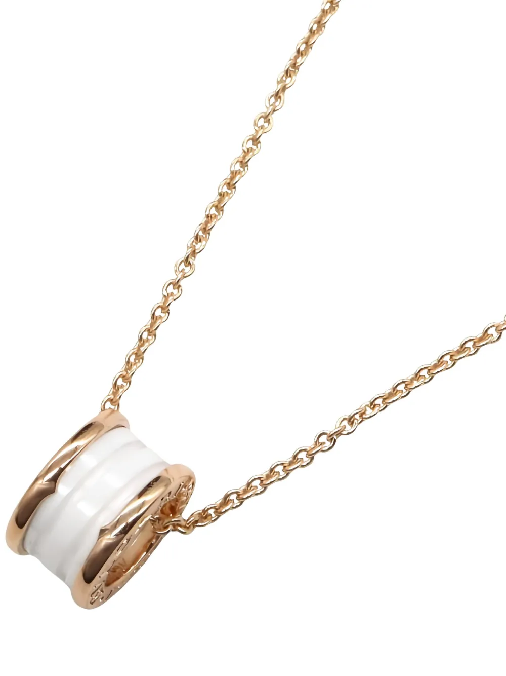 Pre-owned Bvlgari 10's B-zero1 Necklace In Pink