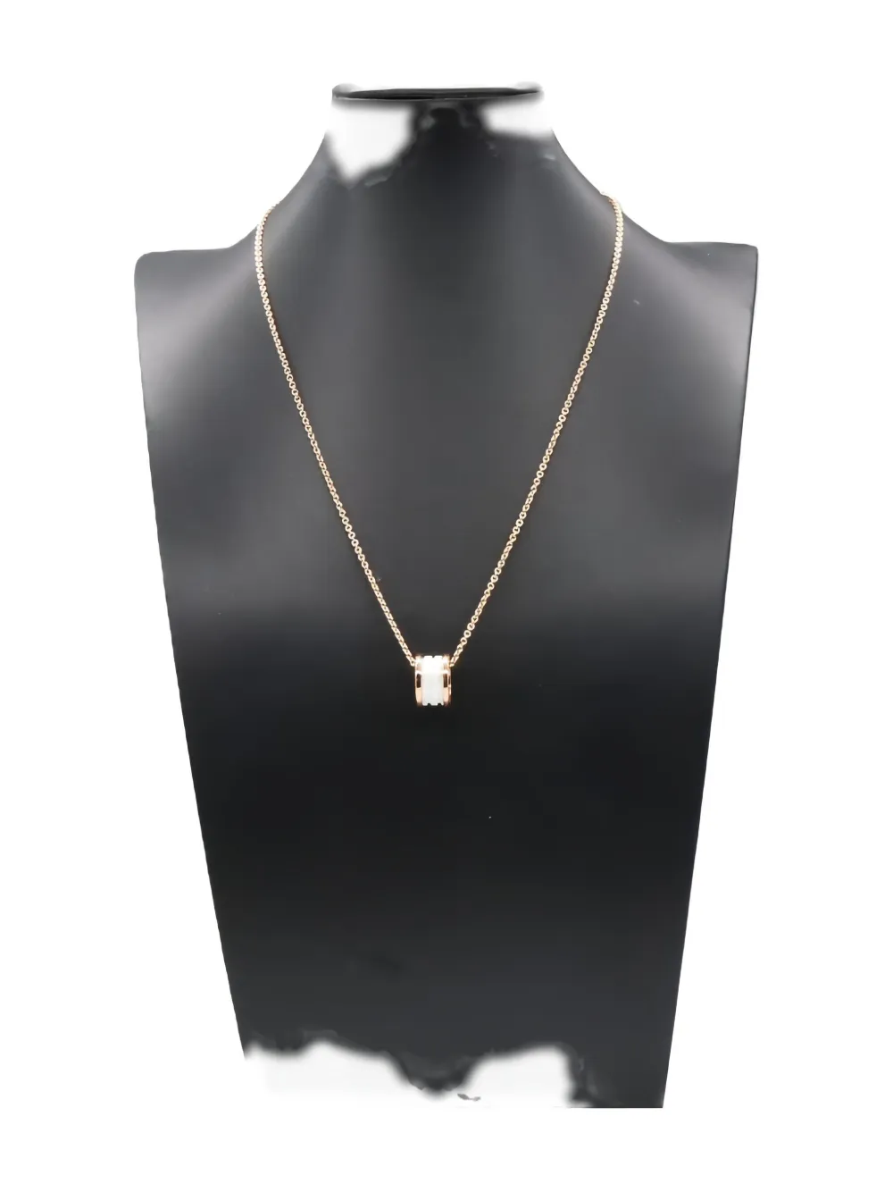 Pre-owned Bvlgari 10's B-zero1 Necklace In Pink
