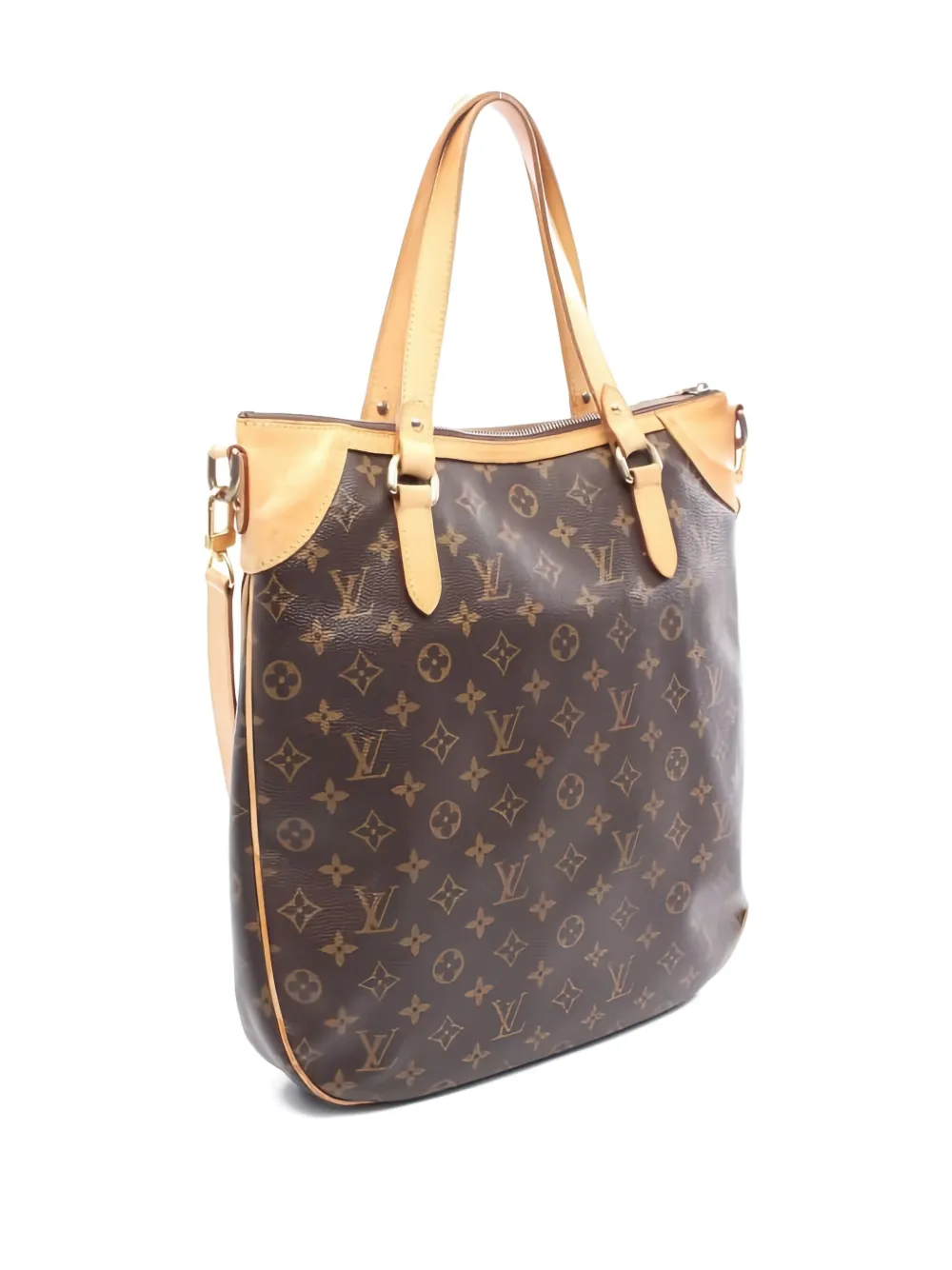 Pre-owned Louis Vuitton Odeon Gm Two-way Handbag In Brown