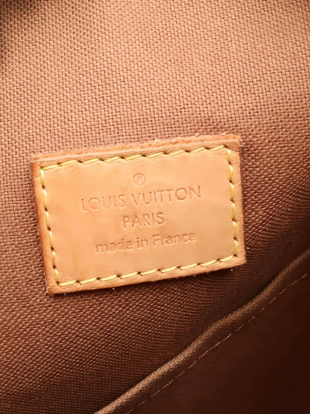 Pre-owned Louis Vuitton Odeon Gm Two-way Handbag In Brown