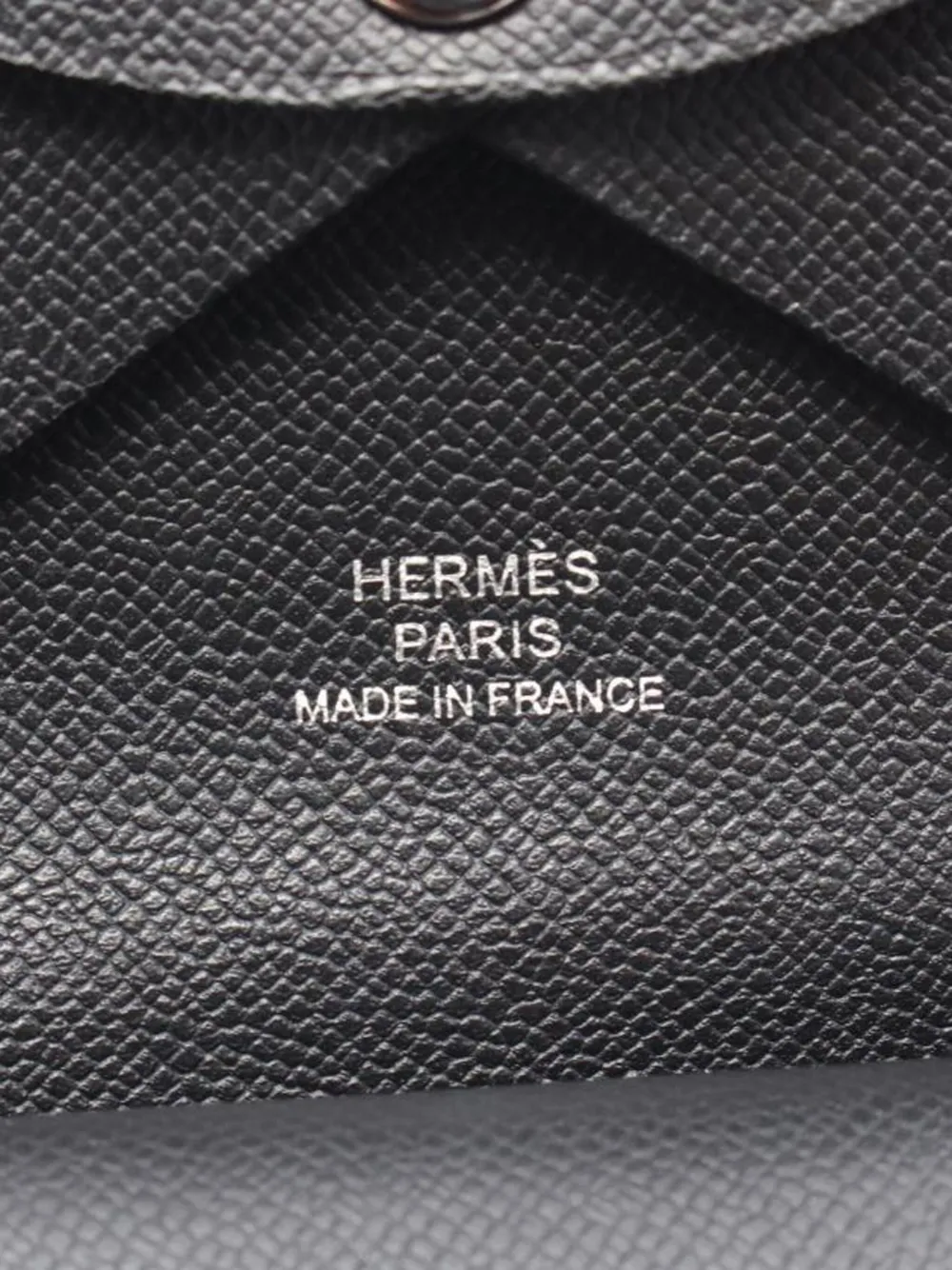 Pre-owned Hermes 2023 Calviduo Wallet In Black