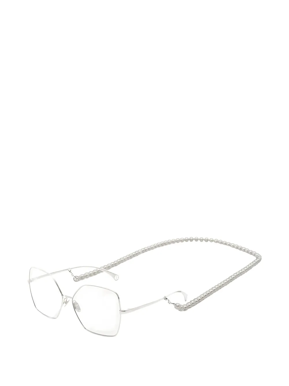 Pre-owned Chanel 1980 Coco Mark Wallet In Silver