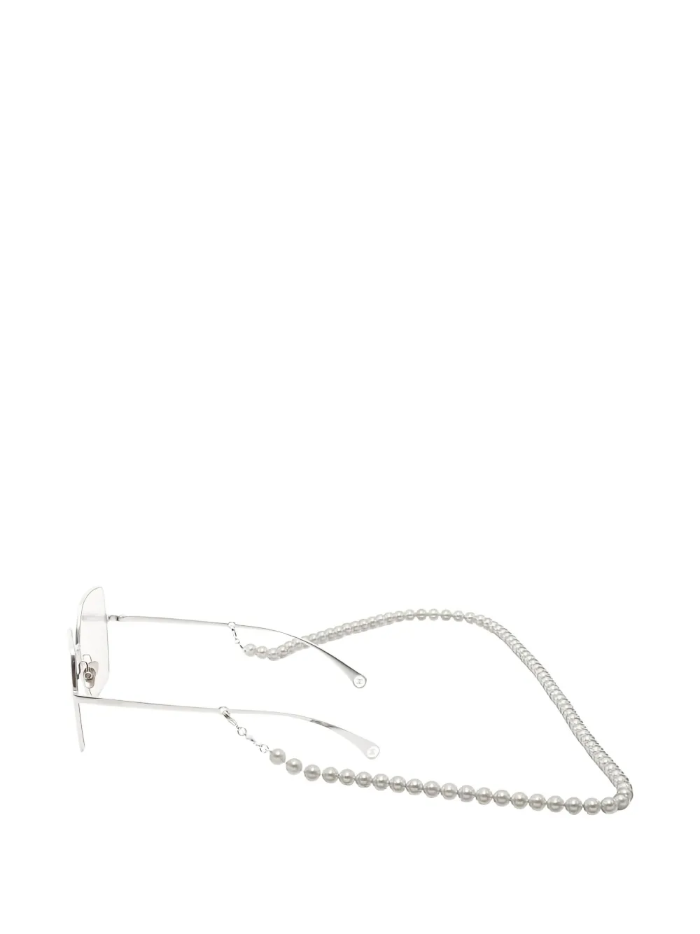 Pre-owned Chanel 1980 Coco Mark Wallet In Silver