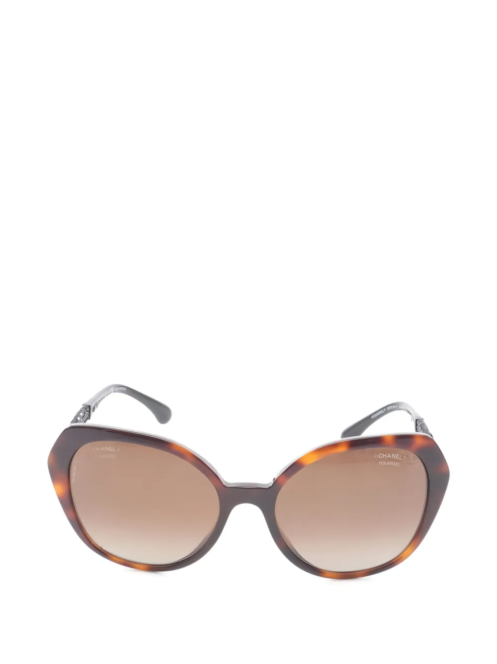 CHANEL Pre-Owned 1980 Coco Mark sunglasses - Marrone