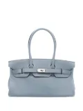 Hermès Pre-Owned Birkin Bleu Lain shoulder bag - Blue