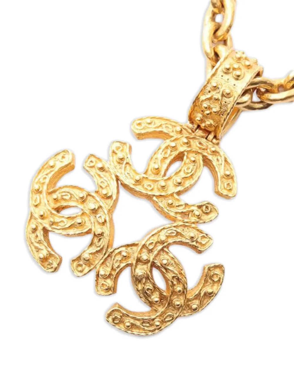 CHANEL Pre-Owned Interlocking CC-pendant necklace | Image 2