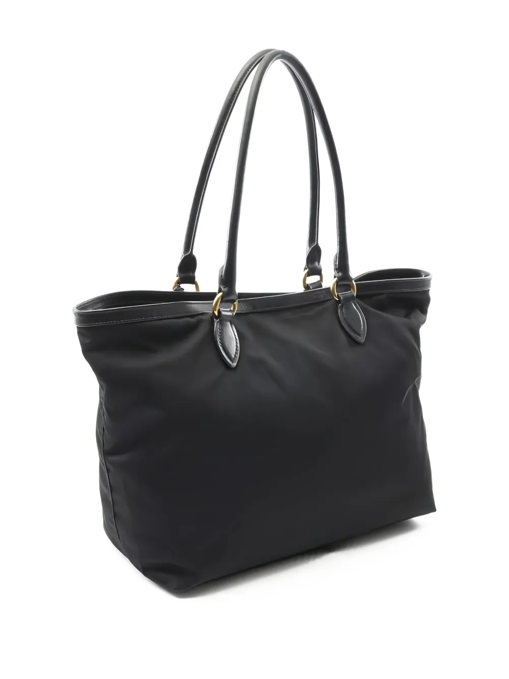 Prada Pre-Owned leather-trimmed canvas tote bag | Image 2
