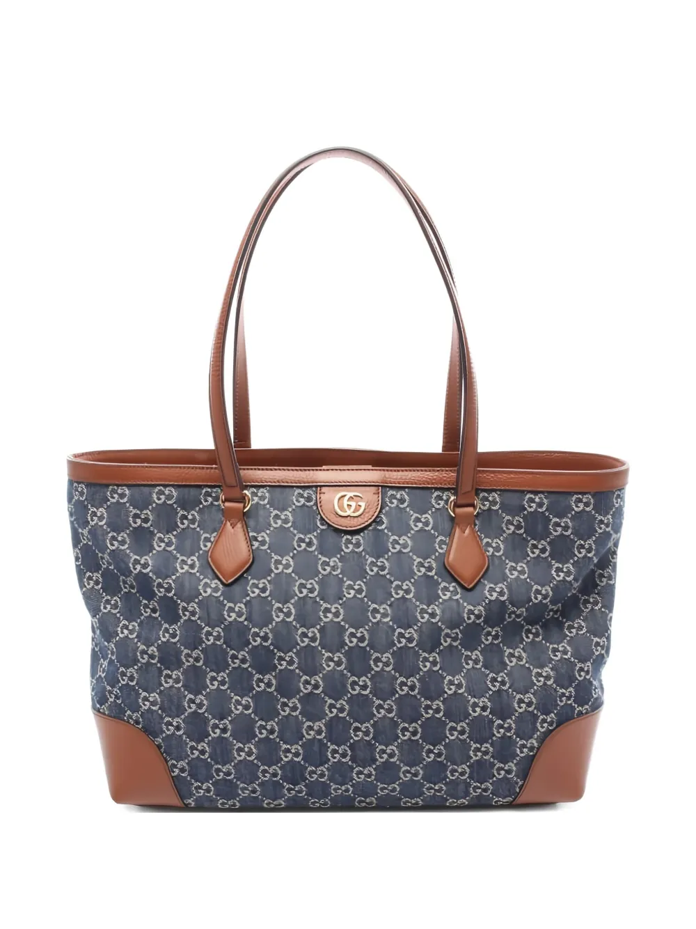 Gucci Pre-Owned GGモノグラム デニムハンドバッグ - ブルー Gucci Pre-Owned GGモノグラム デニムハンドバッグ - ブルー