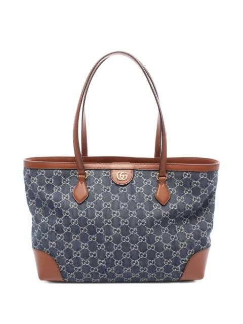 Gucci Pre-Owned GG-monogram denim tote bag
