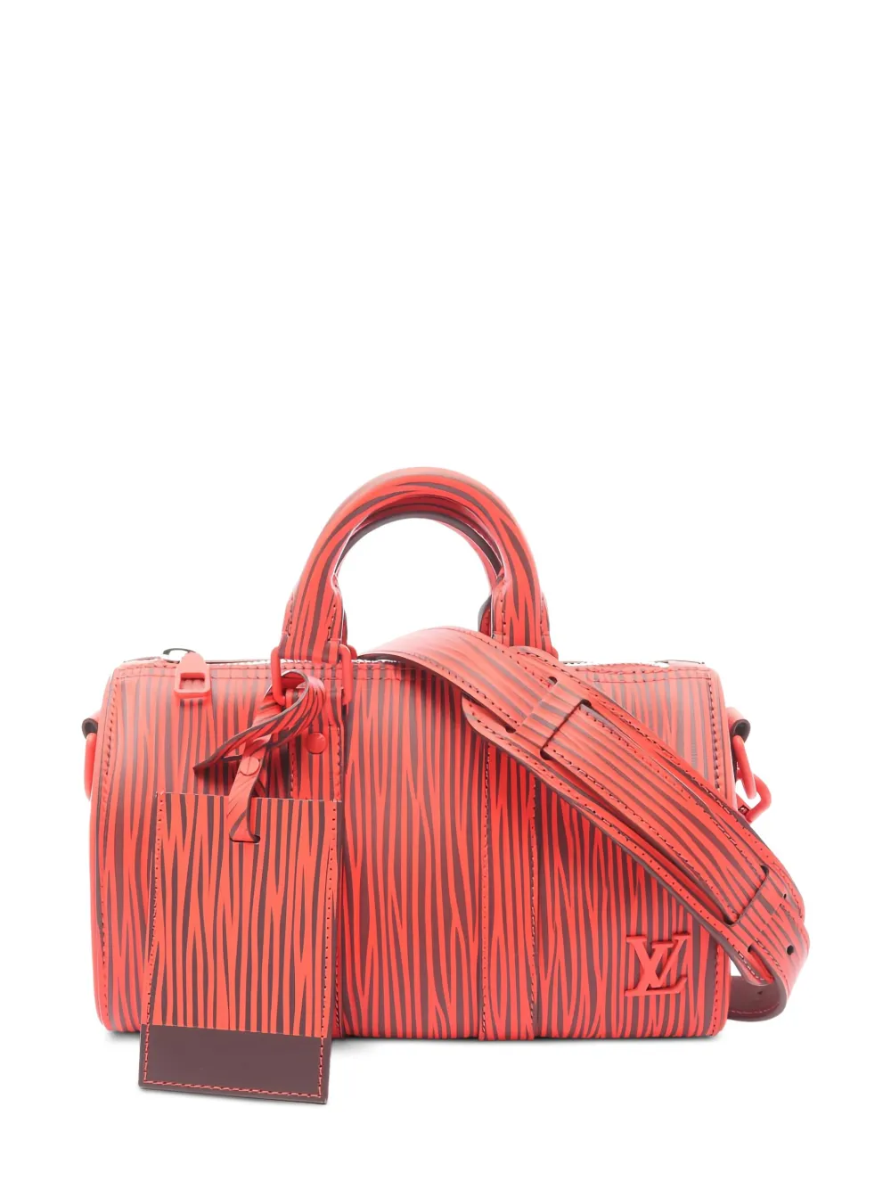 Louis Vuitton Pre-Owned x Park Seo-Bo キーポル バンドリエール 25 ハンドバッグ - レッド Louis Vuitton Pre-Owned x Park Seo-Bo キーポル バンドリエール 25 ハンドバッグ - レッド
