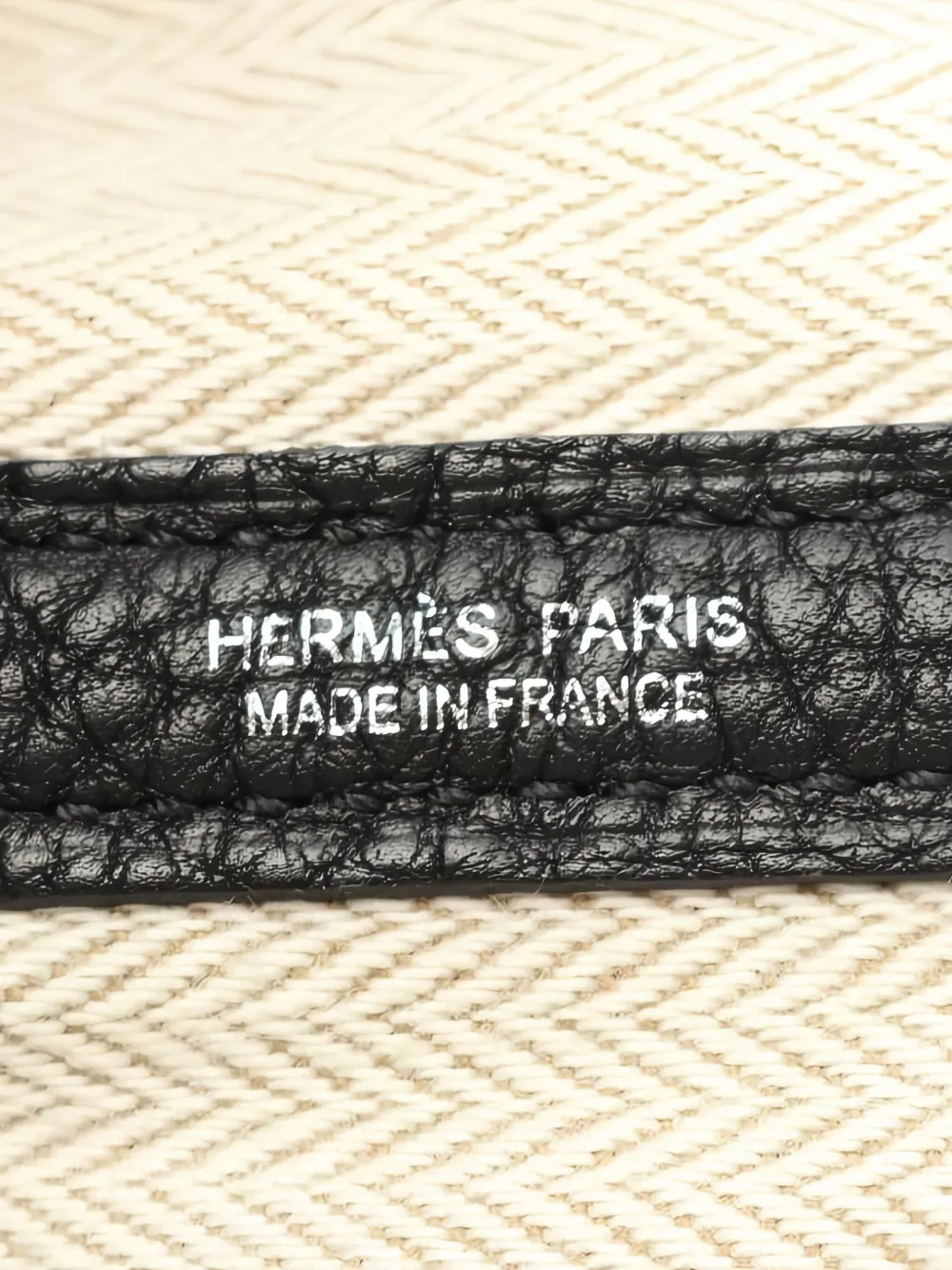 Pre-owned Hermes Garden Party Pm Tote Bag In Black