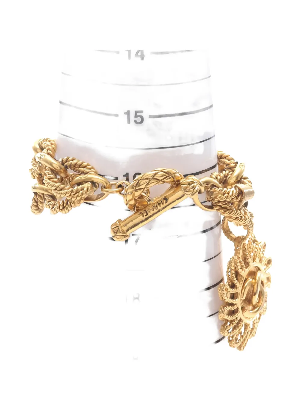 Pre-owned Chanel Coco Mark Bracelet In Gold