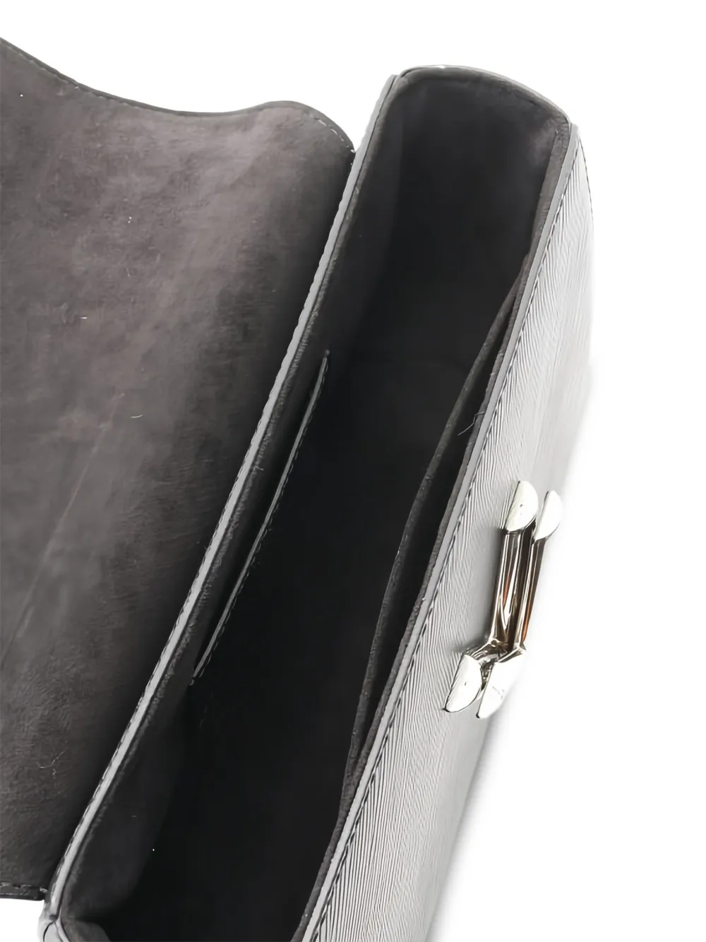 Pre-owned Louis Vuitton Leather Chain Shoulder Bag In Black