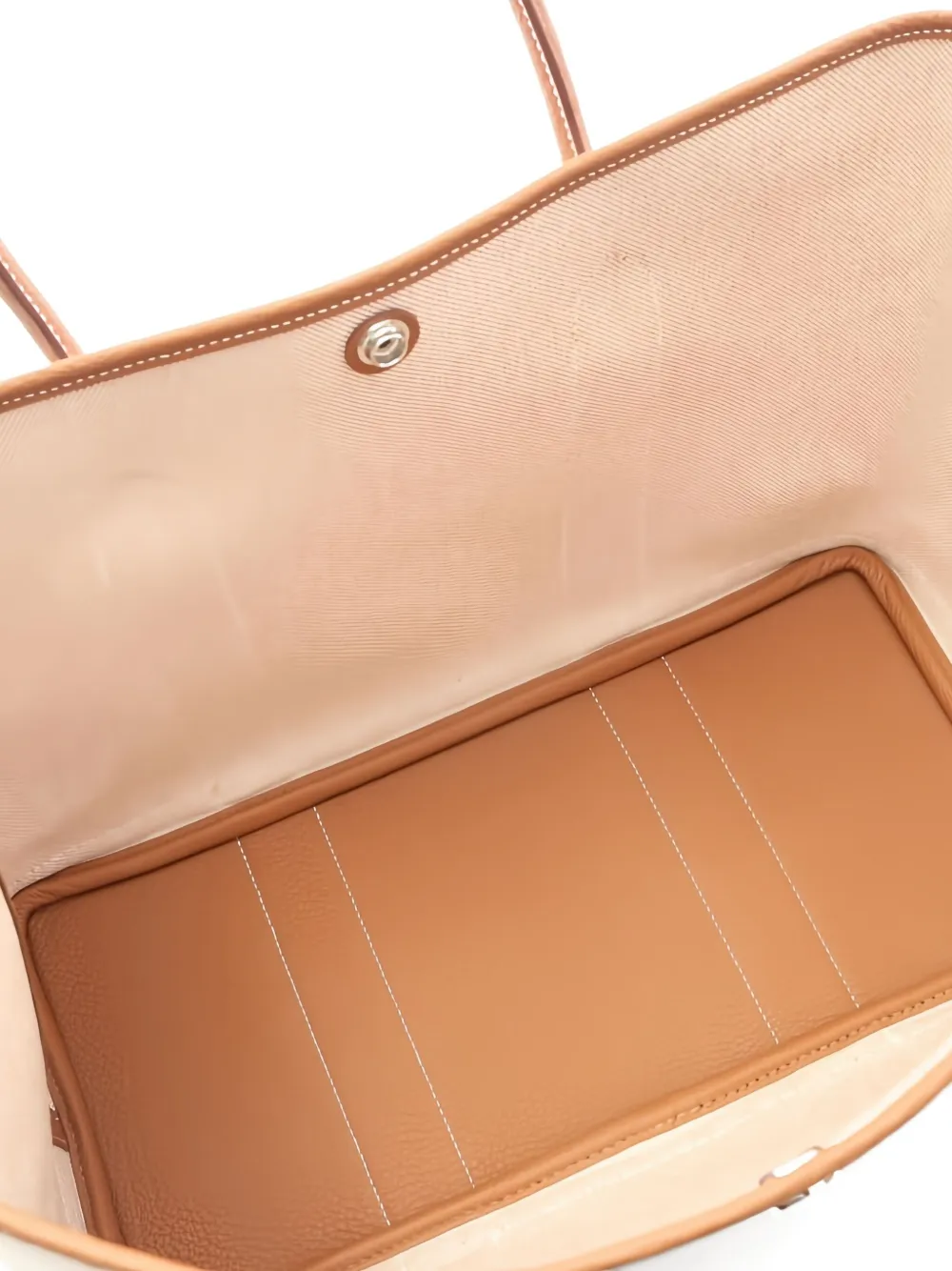 Pre-owned Hermes Garden Party Pm Tote Bag In Neutral