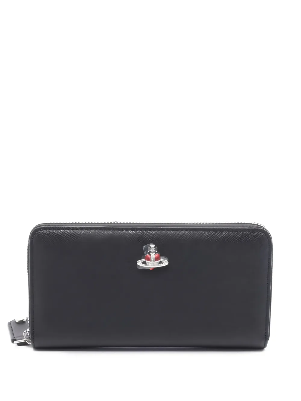 Pre-owned Vivienne Westwood 2020 Classic Zip-up Wallet In Black