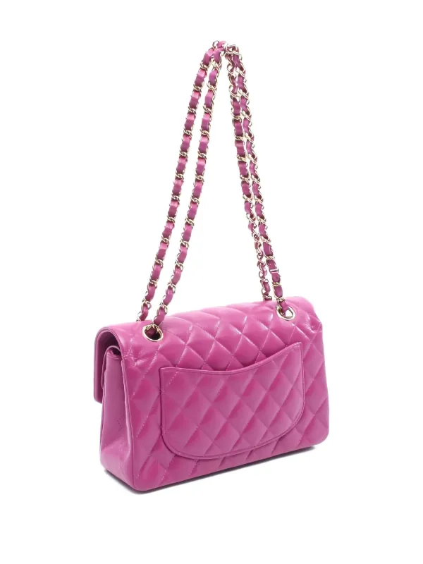 CHANEL Pre-Owned Double Flap Shoulder Bag Pink FARFETCH IN