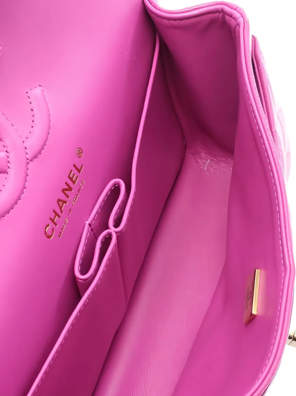Pre-owned Chanel Double Flap Shoulder Bag In Pink