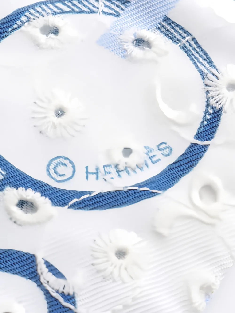 Pre-owned Hermes 2020 Do Re Boucles Twilly Scarf In Blue
